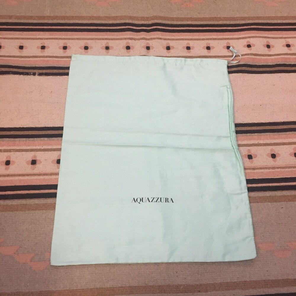 Acquazzura Light teal Dust bag 19” x 15” drawstring garment bag new - Picture 1 of 3